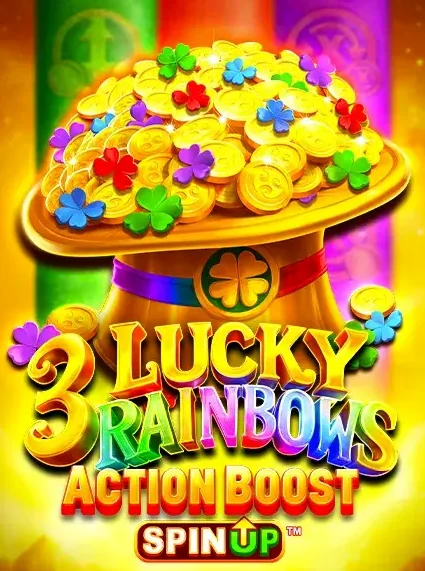 3 Lucky Rainbows Action Boost Spinup Slot online at Spinboss